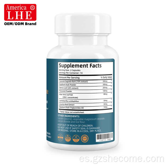 Shecome Colon Cleanse Cápsulas Salud Digestiva
